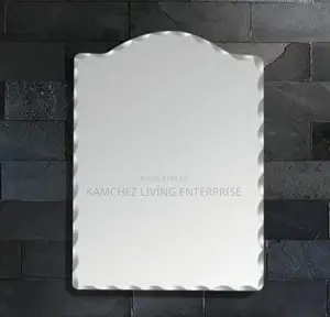 Elegant Plain Wall Mirror With Beveled Edge