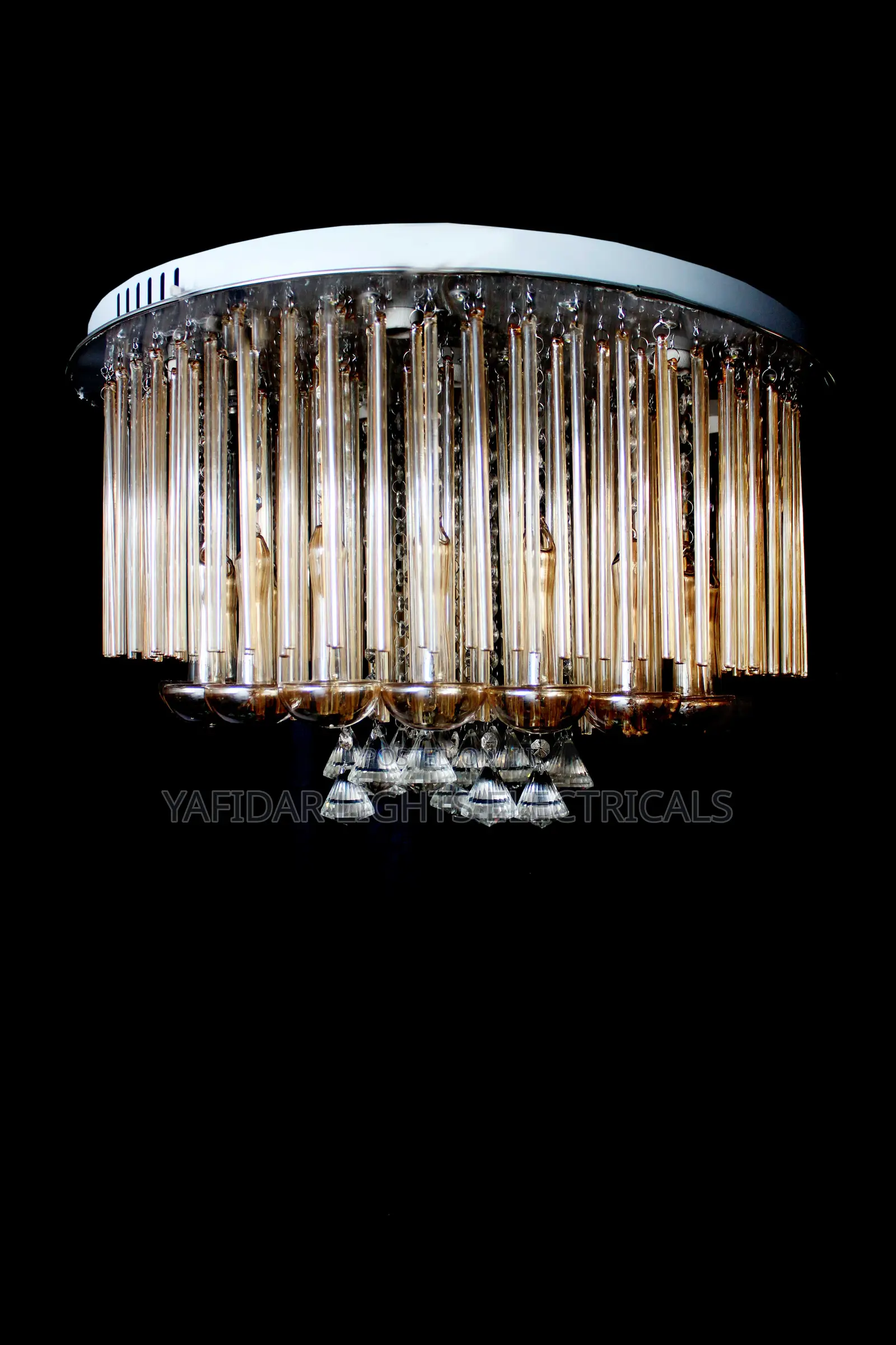 Led Crystal Ceiling Light With Mp3