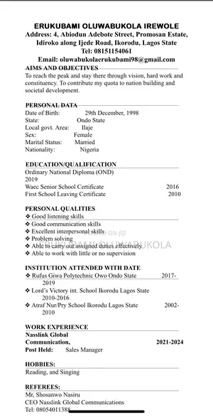 Sales Representative