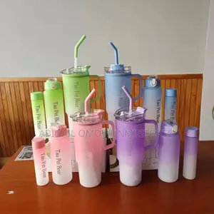 3 in 1 Tumbler Cup With Straw
