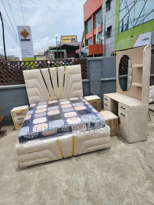 5by6 Upholstery Bed With Side Drawers and Cupboards