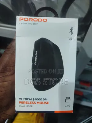 Porodo Vertical 4000 Dpi Wireless Mouse