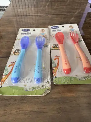 Baby Silicone Tip Fork and Spoon Set