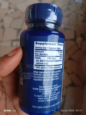 Life Extension Optimized Folate 1700mg X 100 Tablets
