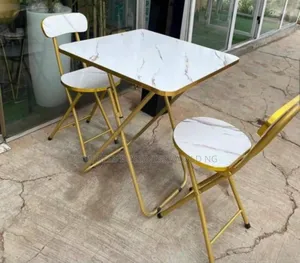Foldable Table With 2 Chairs