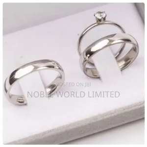 Silver Wedding Rings Set
