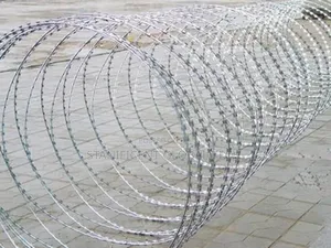 Razor Blade Barb Wire Installation