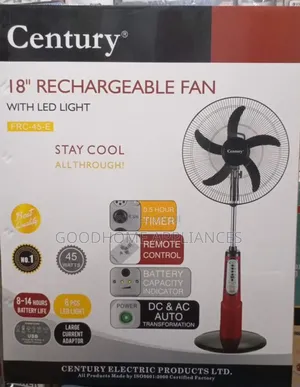 18 Inches Rechargeable Fan