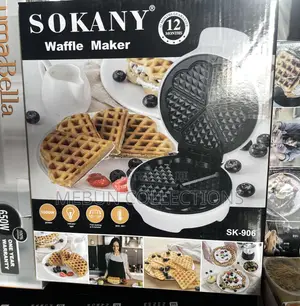Sokany Round Waffle Maker 1000w