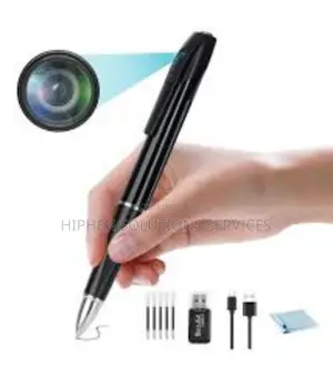 Black and Silver Pen Spy Camera, for Security
