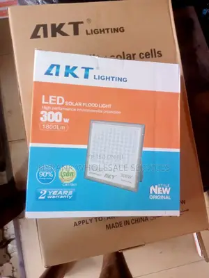 A 300w Akt Solar Flood Light, Separate Panel