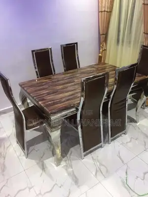 Marble Dining With 6chairs