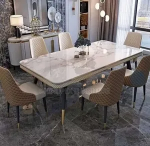 By 6 Seaters Dining Table Set
