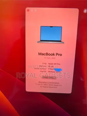 Laptop Apple MacBook Pro 2021 M1 16GB Apple M1 Pro SSD 512GB