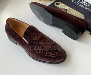 Pure Quality Luxury Suede Leather Shoes Dolce Gabbana