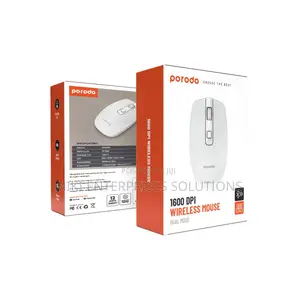 Porodo 2.4g Wireless Bluetooth Rechargeable Mouse Dpi 1600