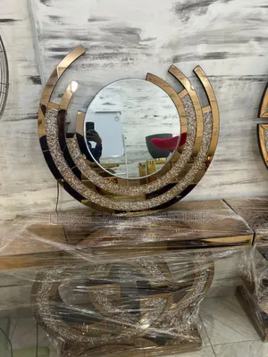 Designed Console Mirror and Table Set