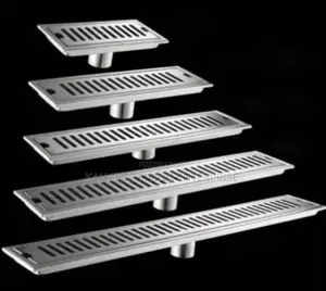 Stainless Steel Linear Shower Drains - Multiple Sizes