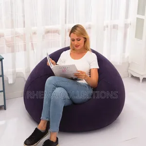 1pc Inflatable Bean Bag Indoor/Outdoor Sofa (Lounge Chair)