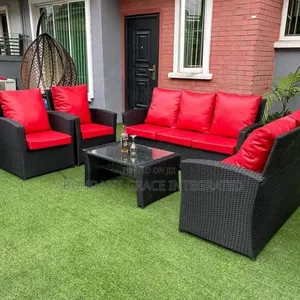 Rattan Lounge Set With a Table.