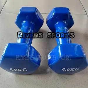 A PAIR OF 4kg Vinyl Dumbbell
