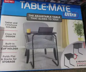 Adjustable Laptop Table With Cup Holder(Chair Not Inclusive)