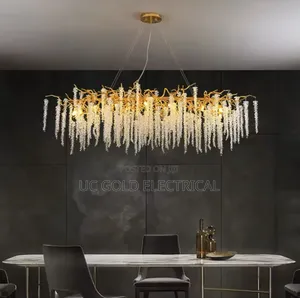 Luxury Gold Crystal Chandelier Led