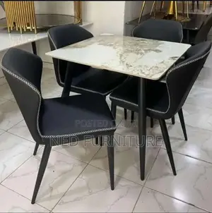 Qualify Leather Seat Ceramic Dining By 4