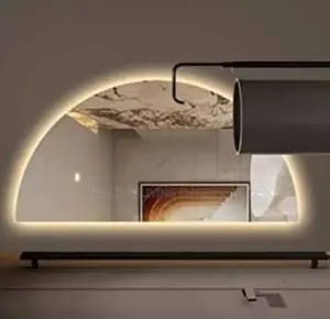 Modern Led-Lit Semi-Circle Mirror for Bathroom Vanity-60*120