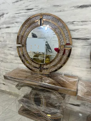 Designed Console Mirror and Table Set