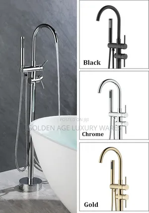 Round Standing Bathtub Mixer