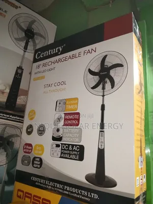 18" Century Rechargeable Fan