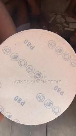 (P80)7” 180mm Smooth Round Sandpaper (10pcs)