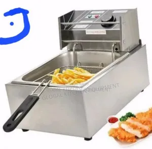 Single Tank And Single Basket Electric Table Top Fryer