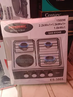Eurosonic 3 Burner Gas With 1 Hot Plate