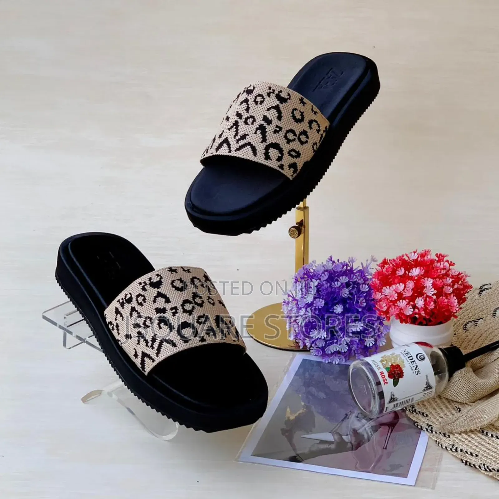 Colourful Patterned Slippers