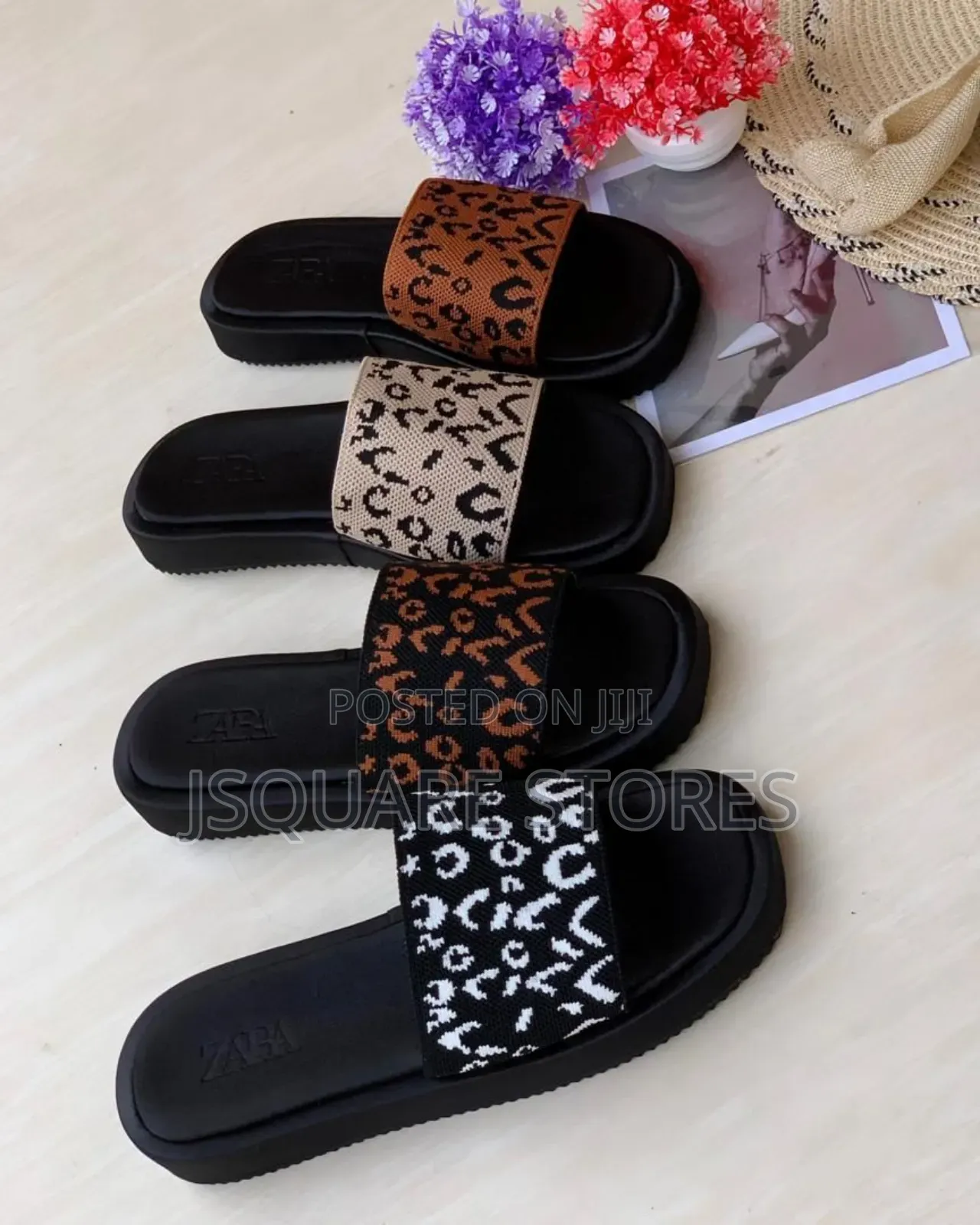 Colourful Patterned Slippers
