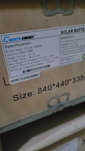 10kwh Cworth Lithium-Ion Battery Much Available