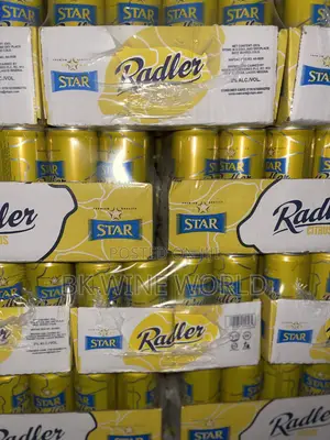 Star Radler Lager Beer Citrus Juice Can - 33cl X24