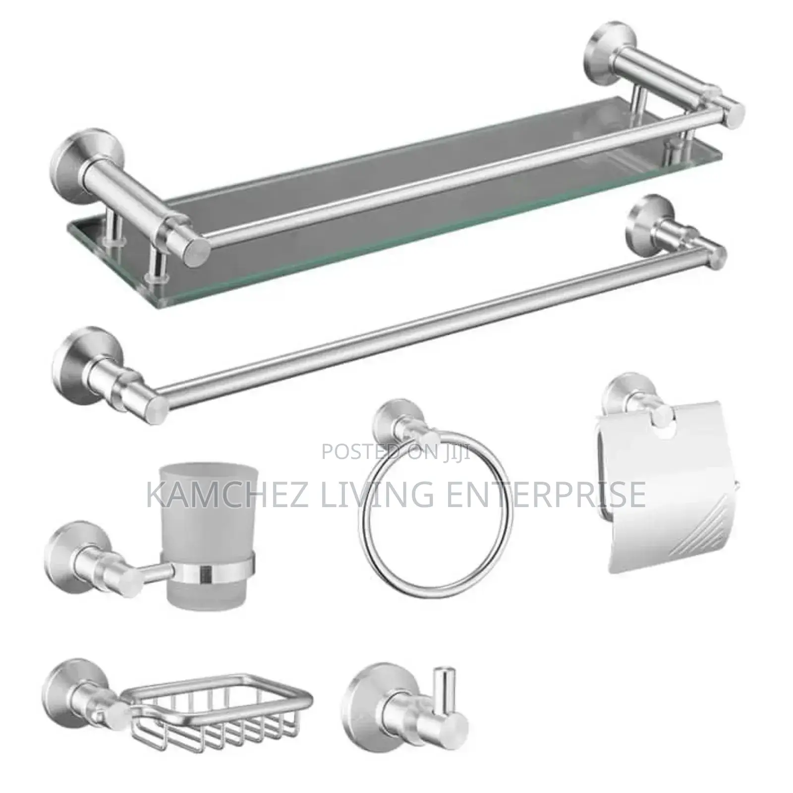 Aluminum 7pcs Sets Bathroom Accessories
