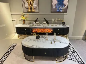 High Quality Italian Tv Console With Center Table