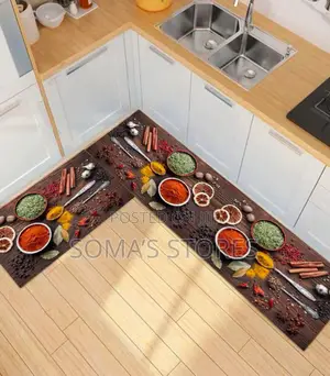 Polyester 2 In 1 Kitchen Mat