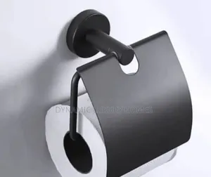 Matt Black Wall Mounted Quality Black Tissue Holder