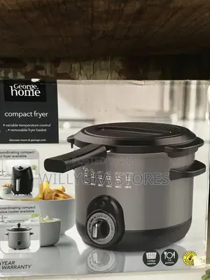 George Home Grey Compact Fryer 1.2l