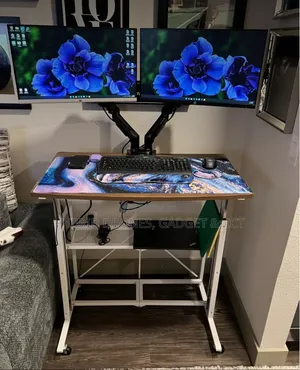 Desktop Monitor Arm Adjustable Dual Carrier Heavy Duty