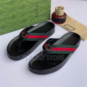 Original Gucci Leather Slippers