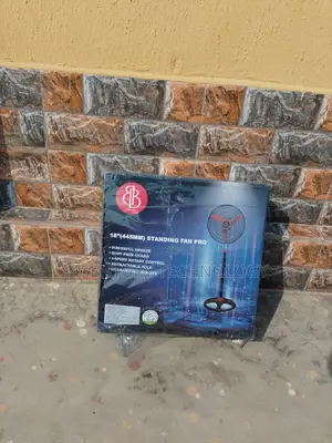 Quality 18" Bb Standing Fan 445mm With Retractable Pole