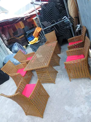 Basket Dining Table and Chairs