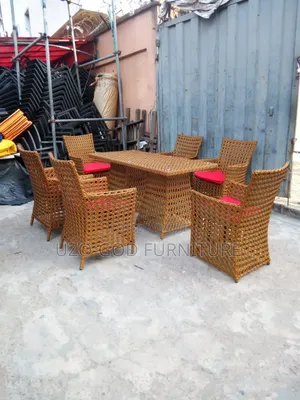 Basket Dining Table and Chairs