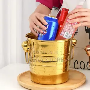 Stainless Steel Gold Wine Bucket 9litres